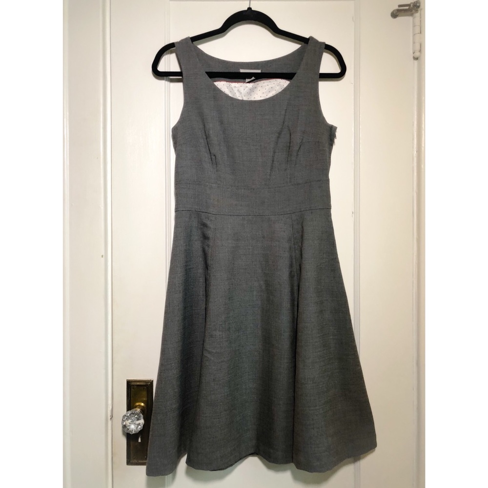 H&M lined fit-and-flare work dress — size 8